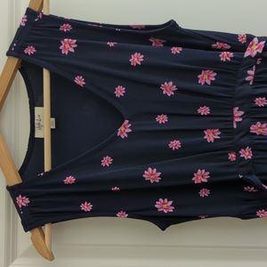 Long floral print dress